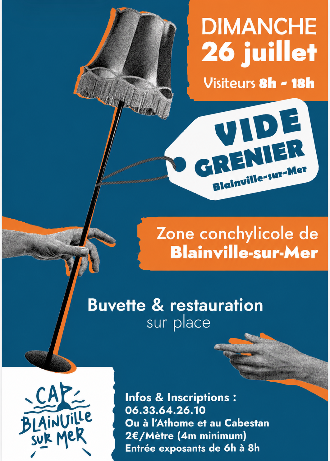 Affiche Vide-grenier Blainville-sur-Mer dimanche 26 juillet 2026 (50560)