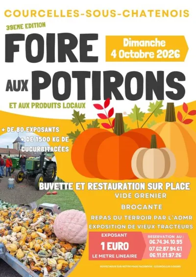 Affiche Foire aux potirons de Courcelles-sous-Châtenois