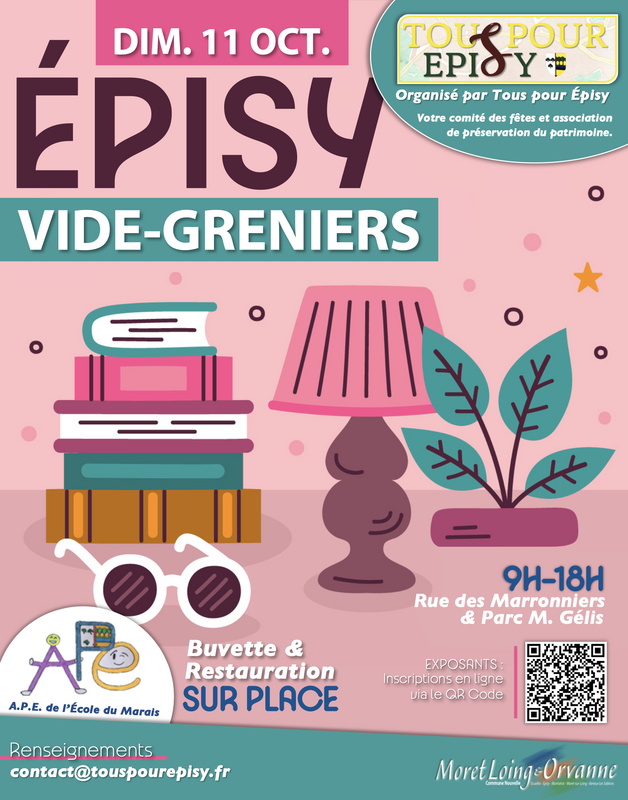 Affiche Vide-greniers de Tous pour Épisy à Épisy