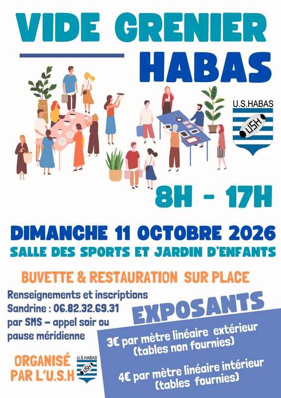 Affiche Vide-grenier de l'US Habas à Habas
