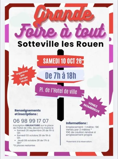 Affiche Foire à tout d'Europe Music à Sotteville-lès-Rouen