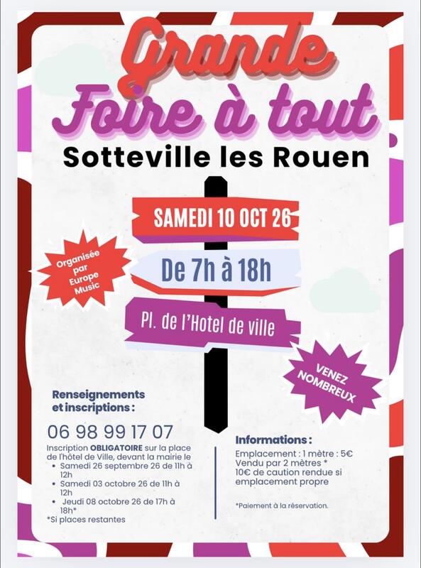 Affiche Foire à tout d'Europe Music à Sotteville-lès-Rouen