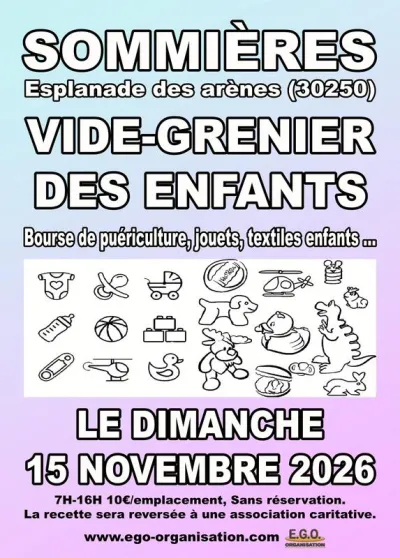 Affiche Vide-grenier des enfants à Sommières