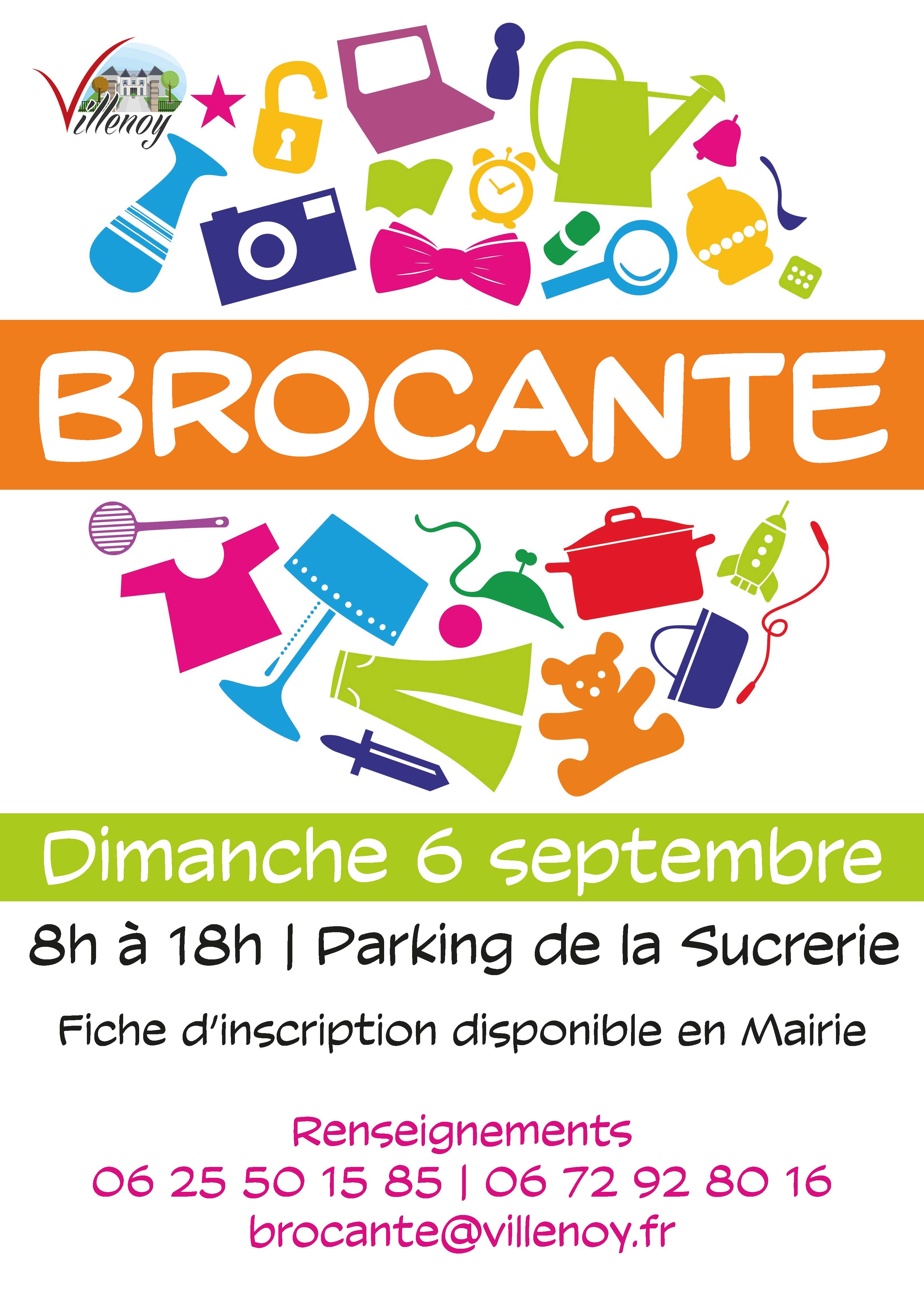 Affiche Brocante de Villenoy dimanche 6 septembre 2026 (77124)