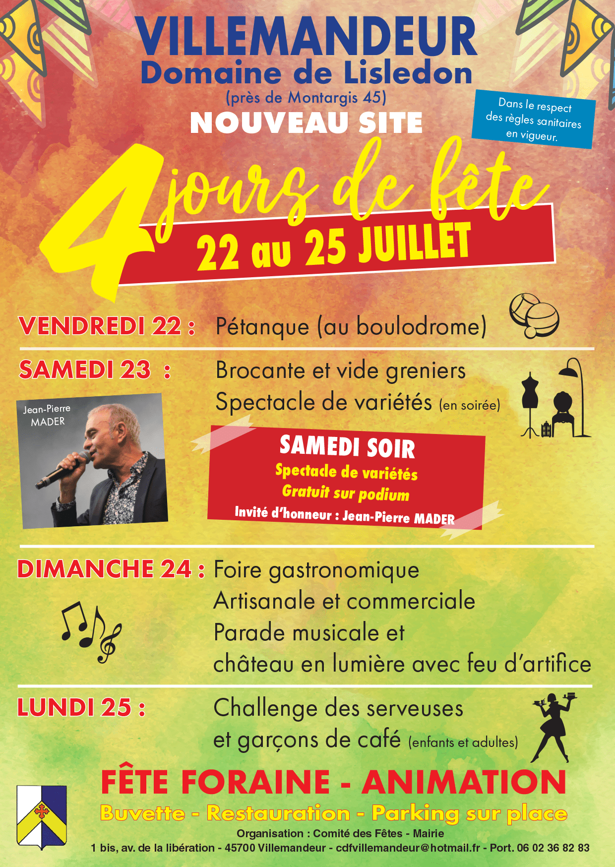 Affiche Brocante Villemandeur samedi 25 juillet 2026 (45700)