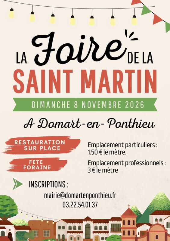 Affiche Foire de la Saint-Martin de Domart-en-Ponthieu