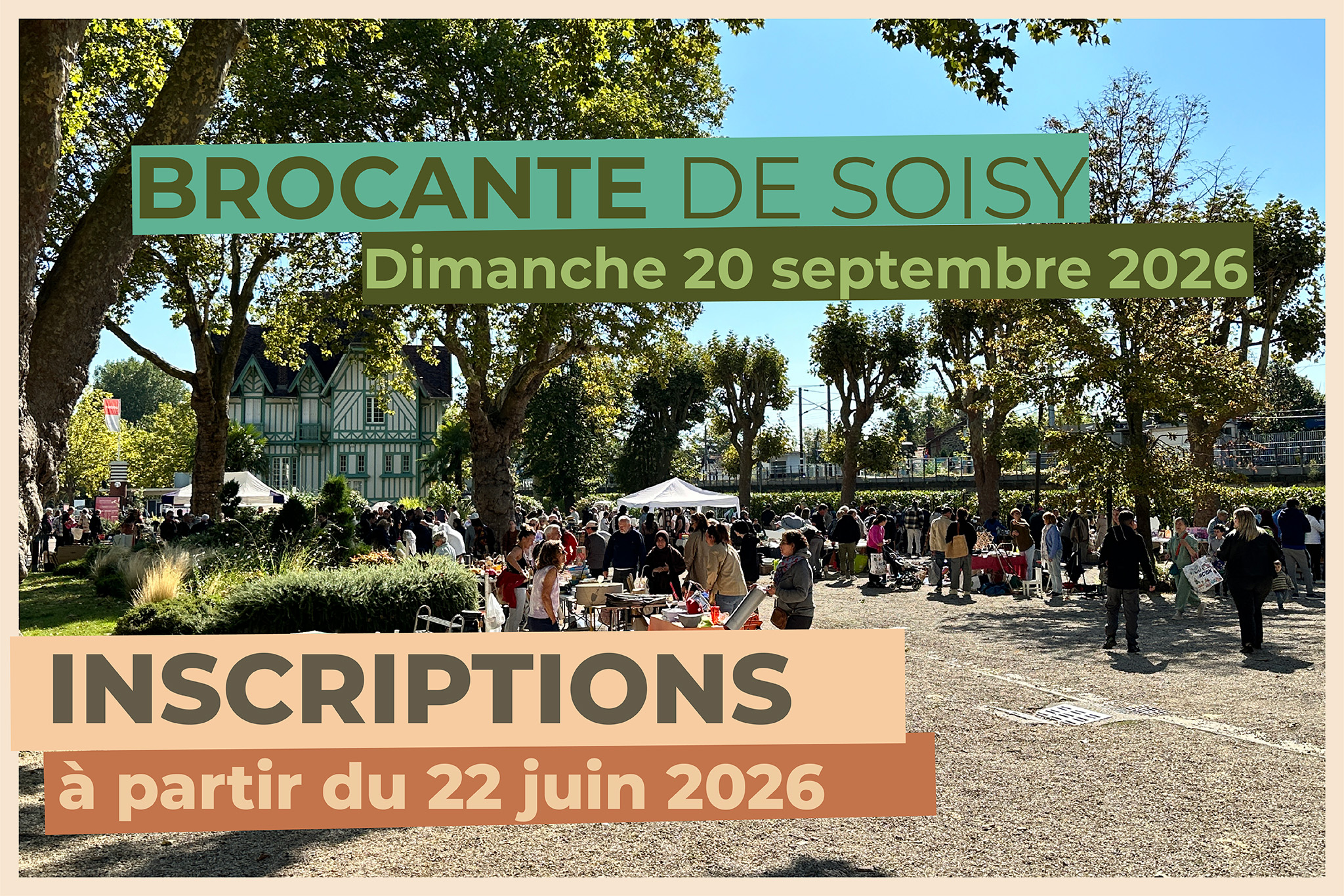 Affiche Brocante Soisy-sous-Montmorency dimanche 20 septembre 2026 (95230)
