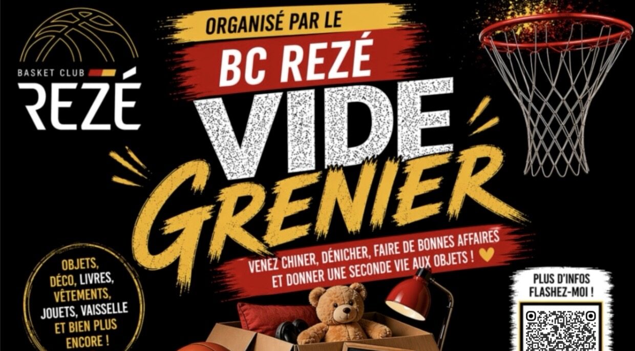 Affiche Vide-grenier du Basket Club à Rezé (44400) - 6 septembre 2026