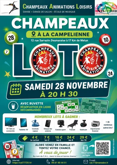 Affiche LOTO en novembre à CHAMPEAUX