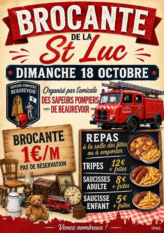 Affiche Brocante de la Saint-Luc à Beaurevoir