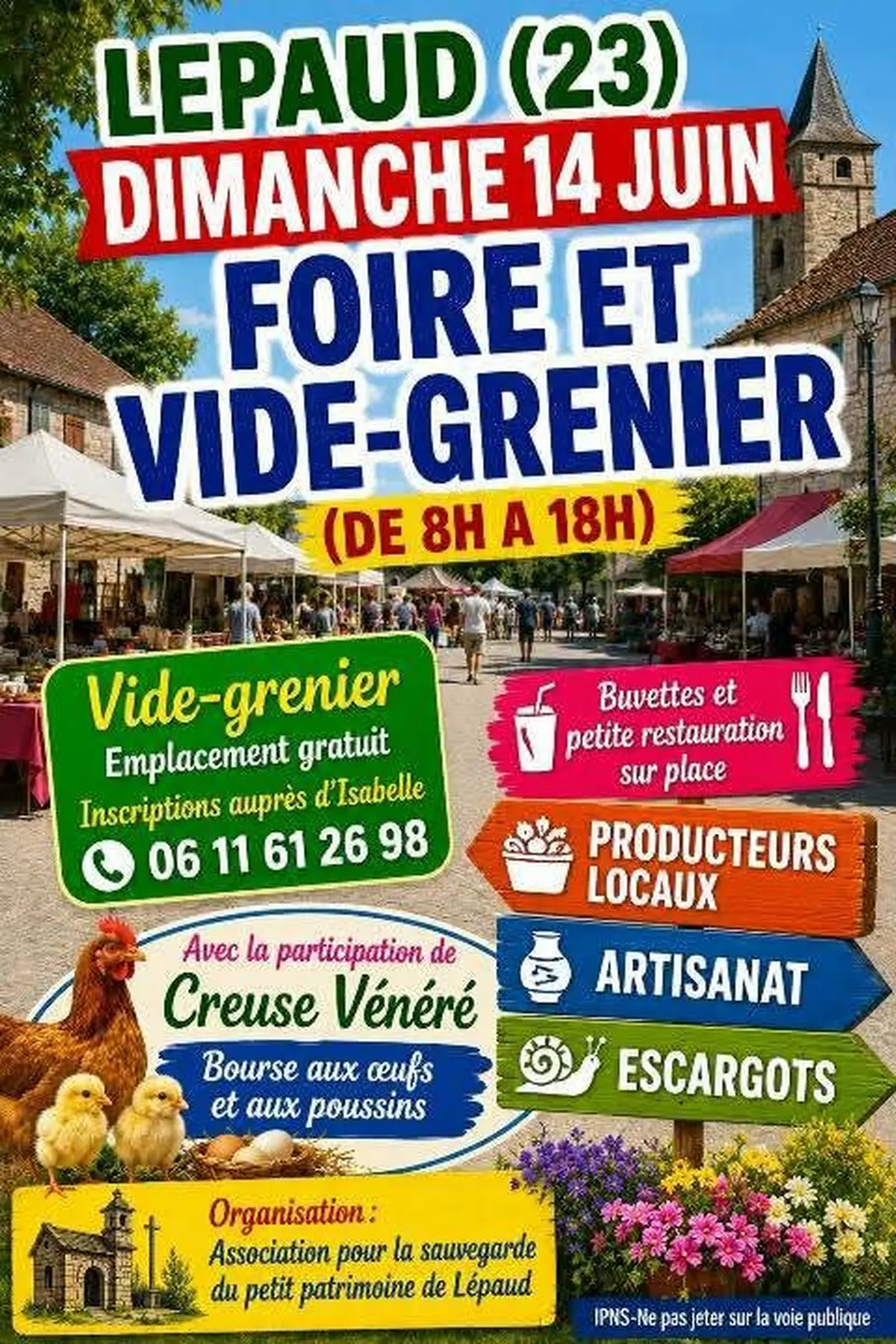 Affiche Foire et vide-grenier Lepaud dimanche 14 juin 2026 (23)