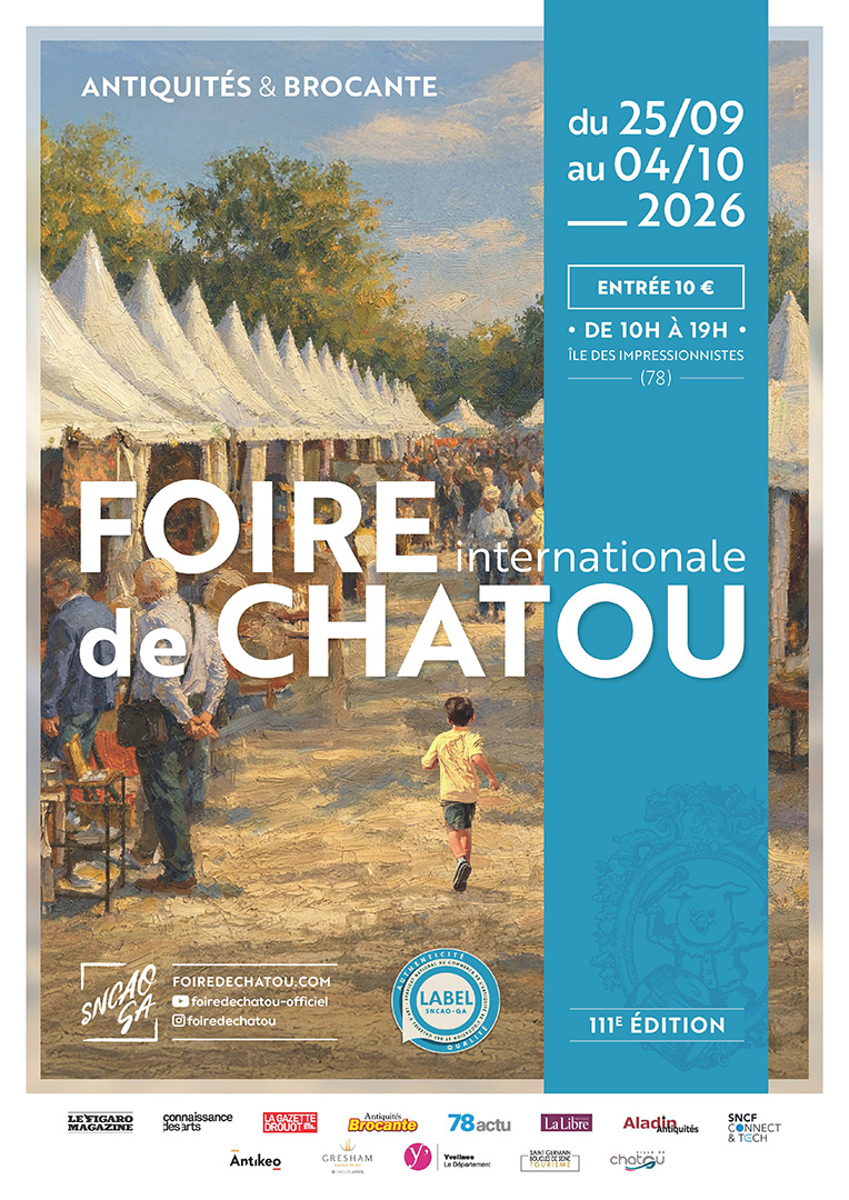 Affiche Brocante Foire de Chatou du 25 septembre au 4 octobre 2026 (78400)