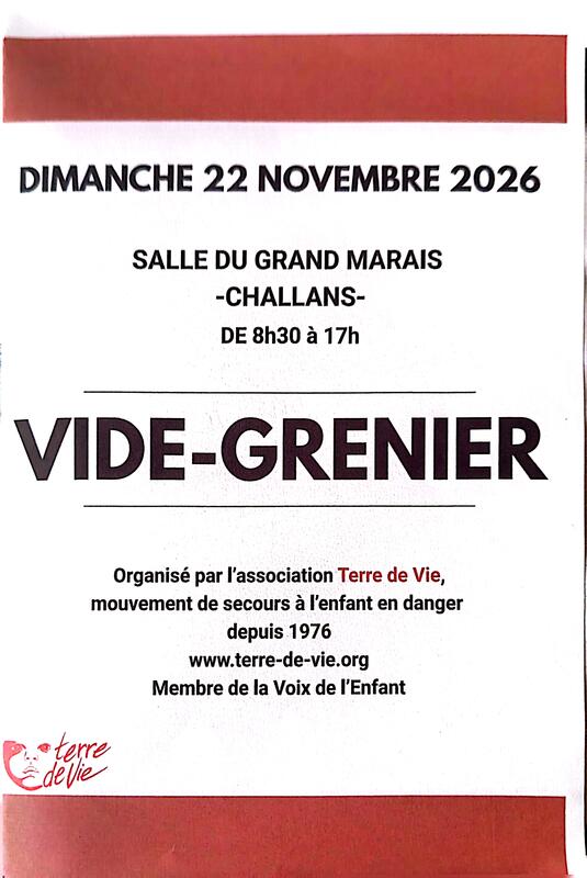 Affiche Vide-grenier de Terre de Vie à Challans