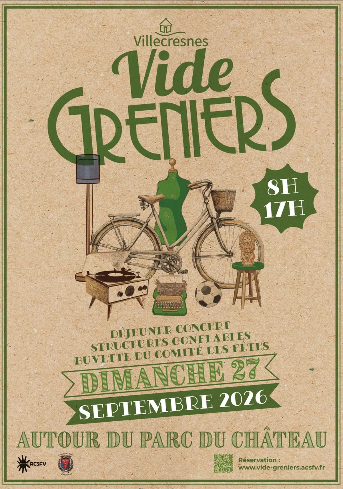 Affiche Vide-grenier Villecresnes dimanche 27 septembre 2026 (94440)