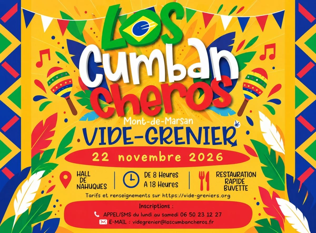 Affiche Vide-grenier de Los Cumbancheros à Mont-de-Marsan