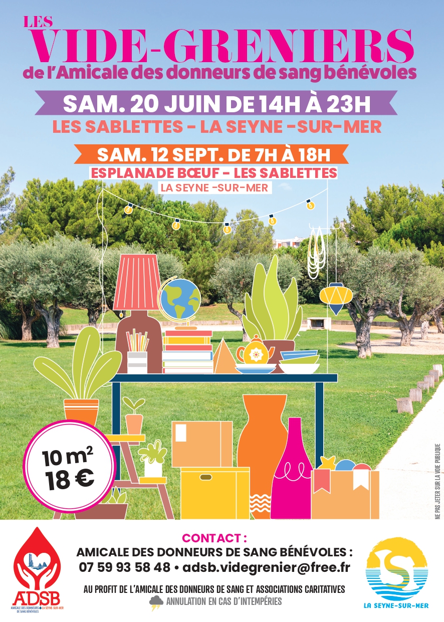 Affiche Vide-grenier La Seyne-sur-Mer samedi 12 septembre 2026 (83500)