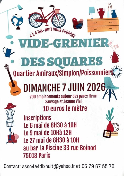 Affiche Vide grenier des squares