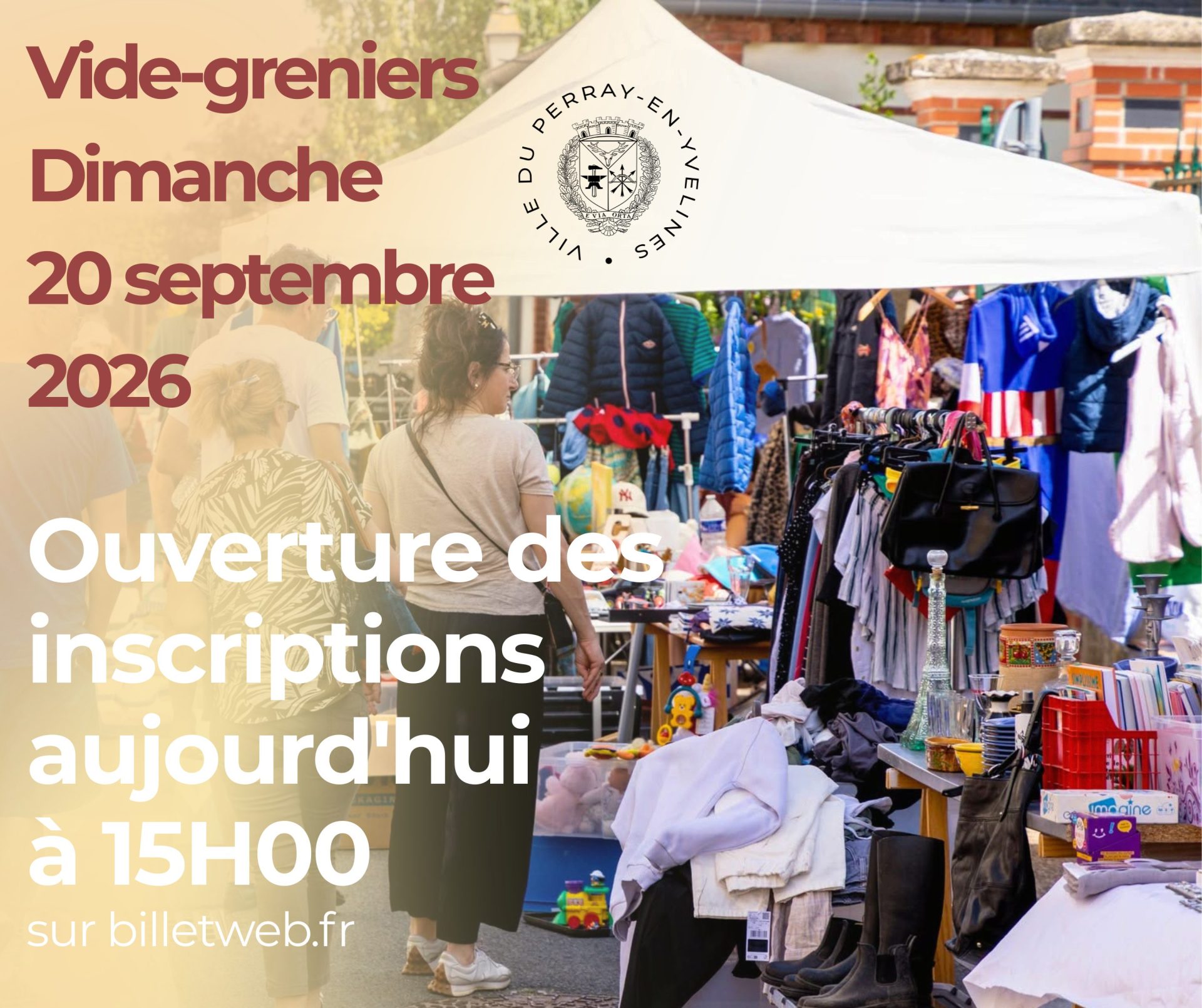 Affiche Vide-grenier Le Perray-en-Yvelines dimanche 20 septembre 2026 (78610)