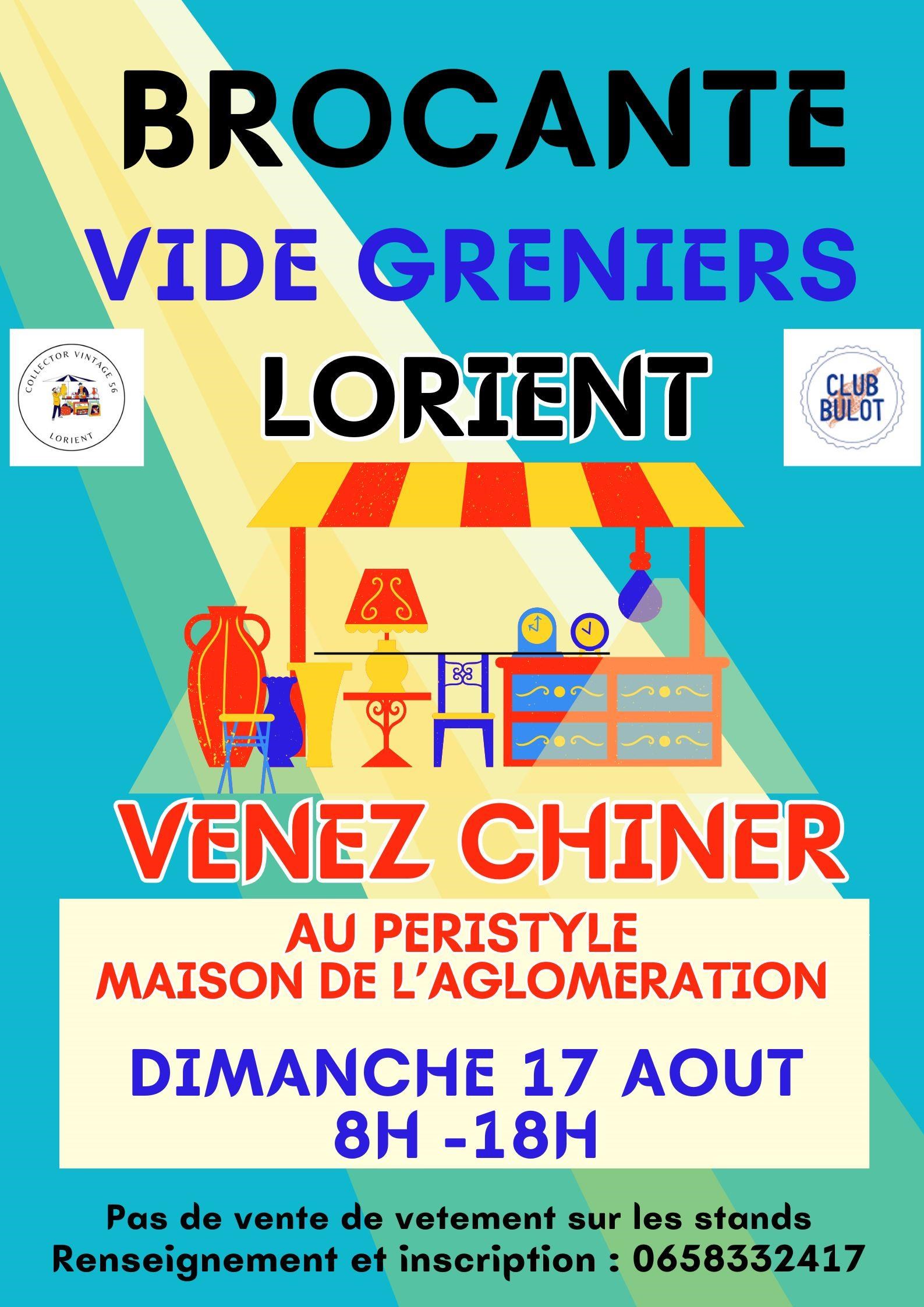 Affiche Brocante Lorient dimanche 17 août 2026 (56100)