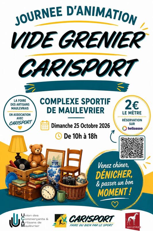 Affiche Vide-grenier Carisport à Maulévrier