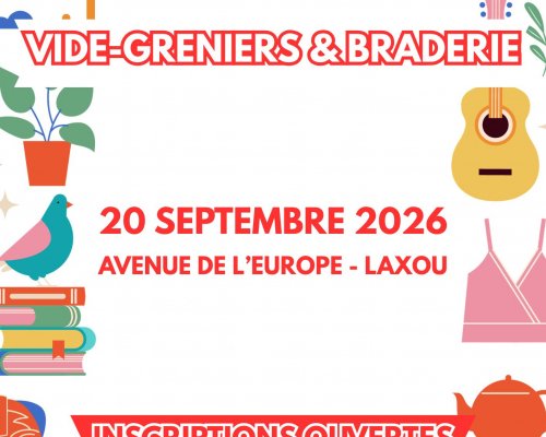 Affiche Vide-grenier Laxou dimanche 20 septembre 2026 (54520)