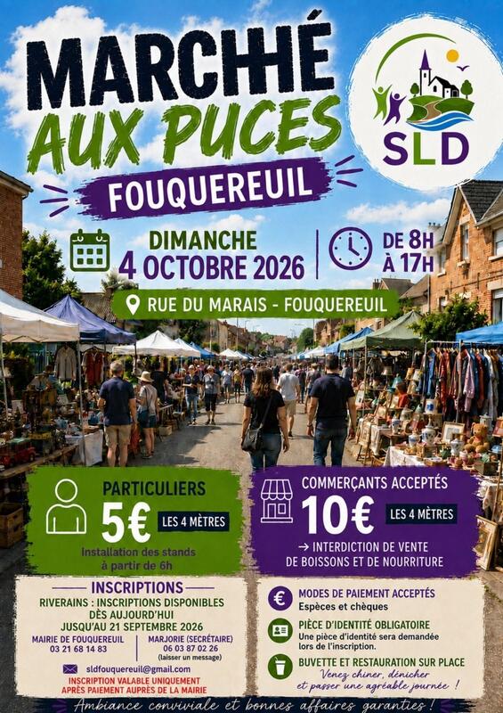 Affiche Marché aux puces de Fouquereuil