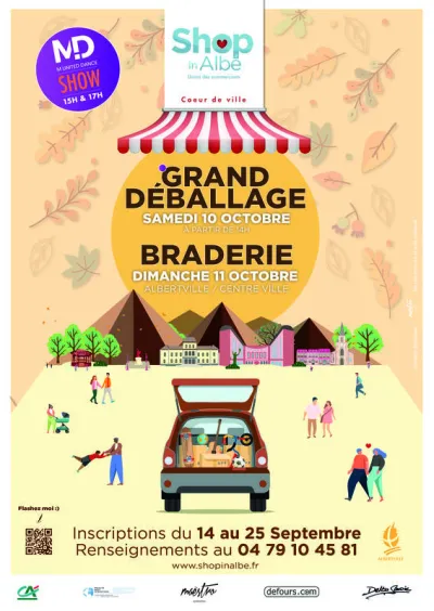 Affiche Braderie de Shop in Albé à Albertville