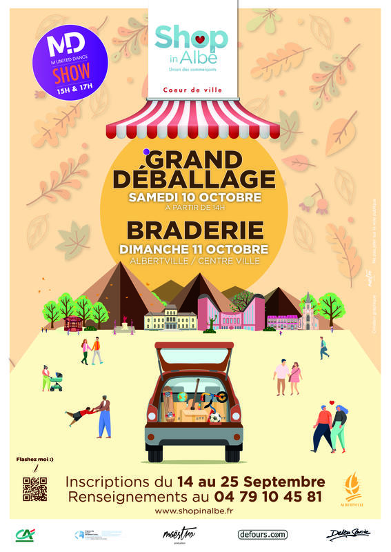 Affiche Braderie de Shop in Albé à Albertville