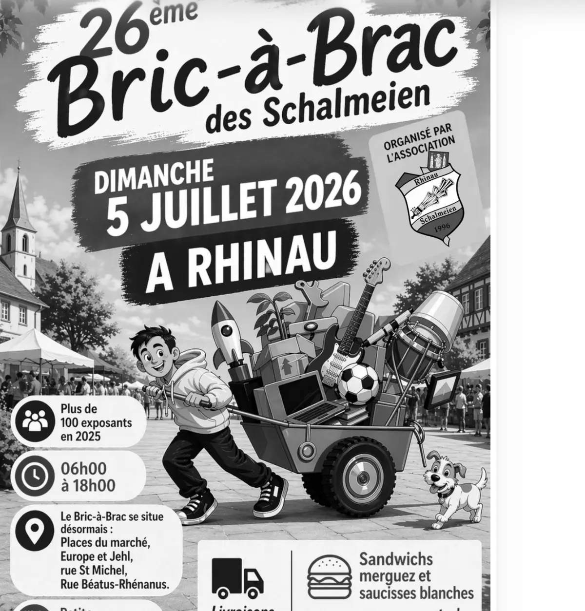Affiche Bric-a-brac Rhinau dimanche 5 juillet 2026 (67860)