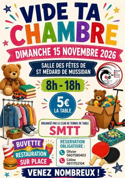 Affiche Vide ta chambre du SMTT à Saint-Médard-de-Mussidan