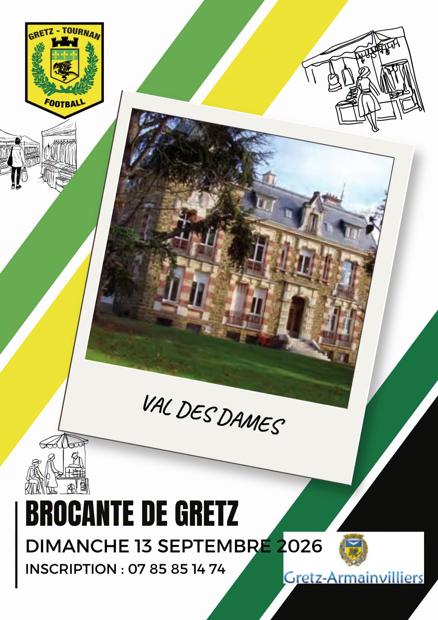 Affiche Brocante Gretz-Armainvilliers dimanche 13 septembre 2026 (77220)