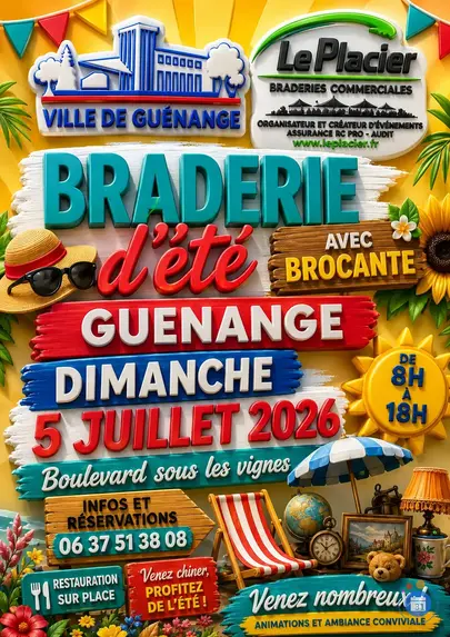 Affiche Brocante Guénange dimanche 5 juillet 2026 (57310)