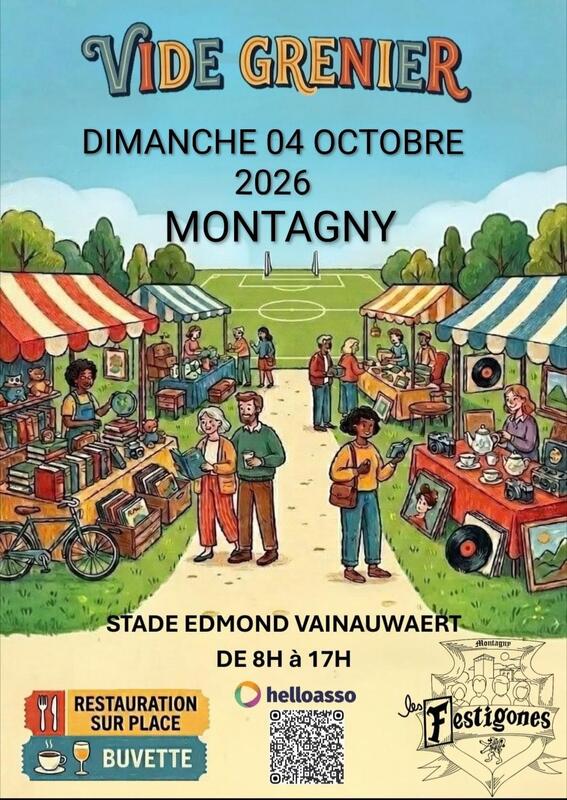 Affiche Vide-grenier des Festigones à Montagny