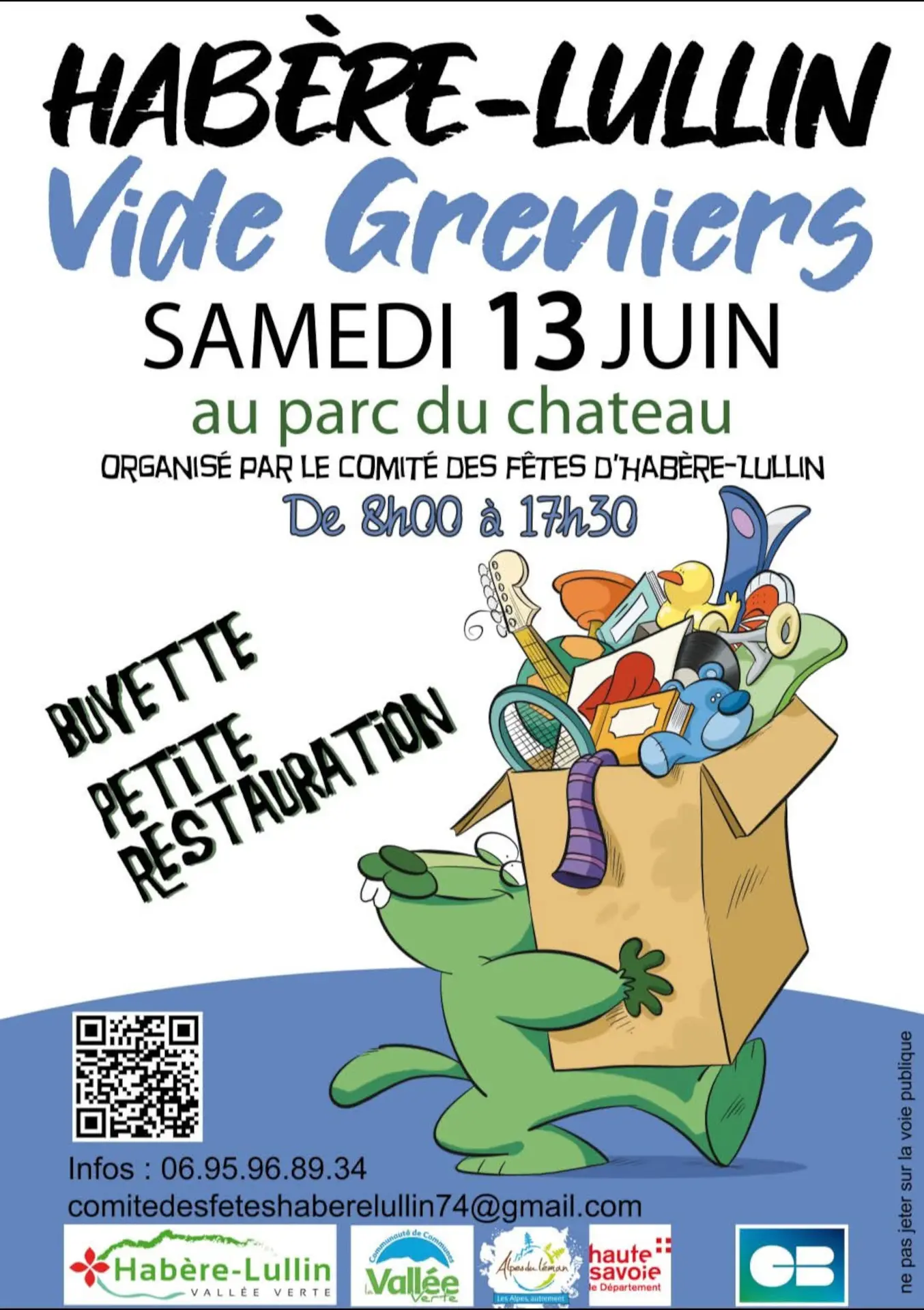 Affiche Vide-Greniers - Comité des Fêtes - Habère-Lullin - Haute-Savoie