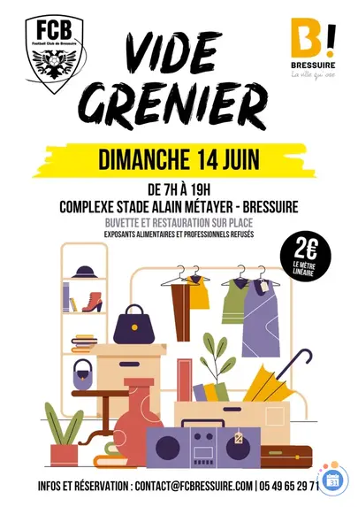 Affiche Vide-grenier Bressuire dimanche 14 juin 2026 (79300)