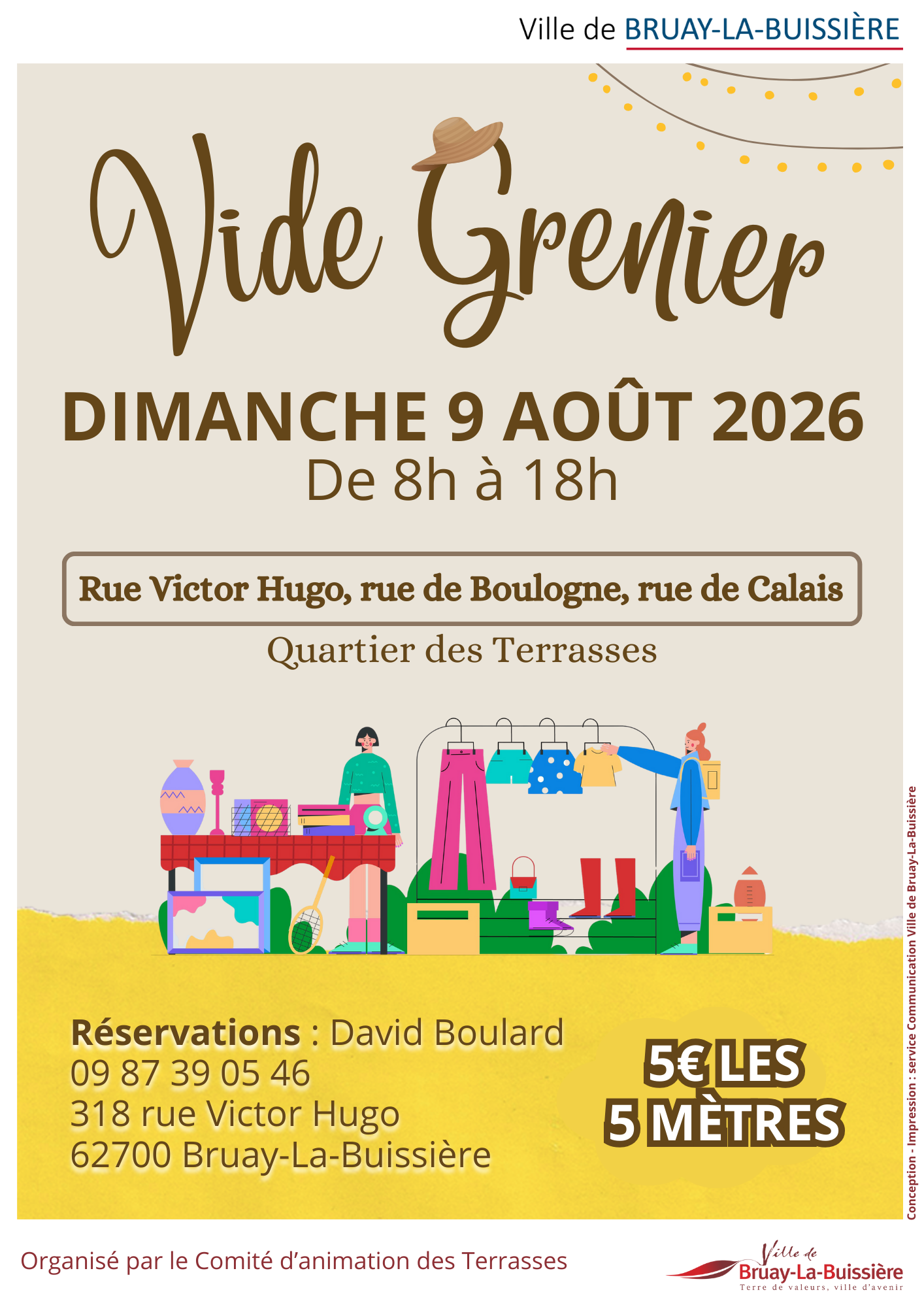 Affiche Vide-grenier Bruay-La-Buissière dimanche 9 août 2026 (62700)