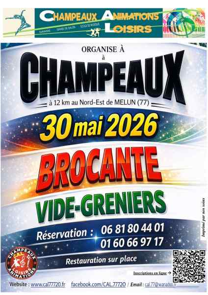Affiche Vide-greniers à Champeaux