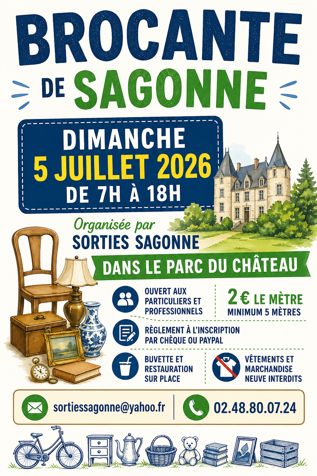 Affiche Brocante de Sagonne