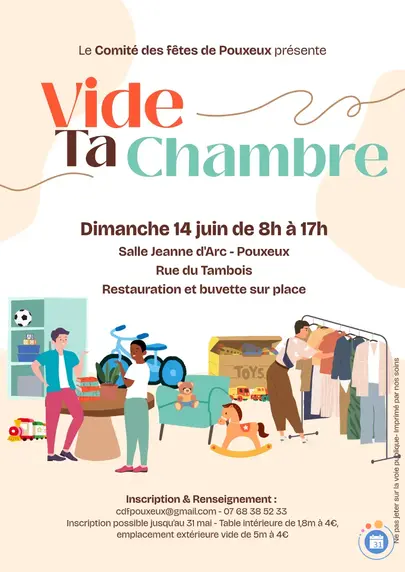 Affiche Vide-grenier Pouxeux dimanche 14 juin 2026 (88550)