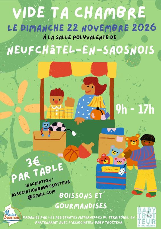 Affiche Vide ta chambre à Neufchâtel-en-Saosnois