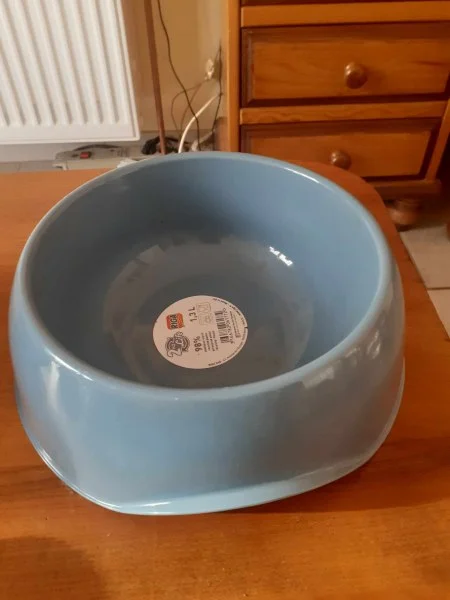 Gamelle pour chien en plastique bleu gris - Chiens - Saint-Satur (18300)