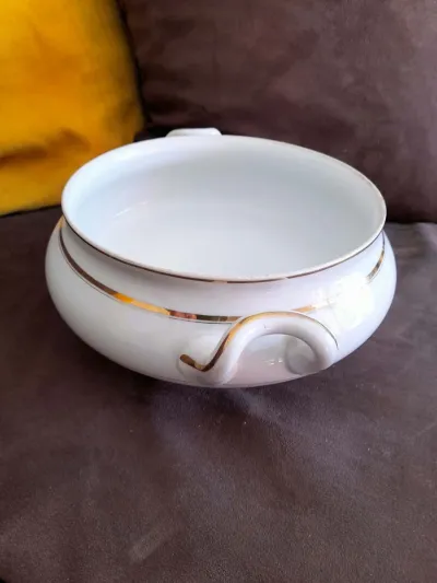 Soupière Ronde en Porcelaine Blanche - photo 4