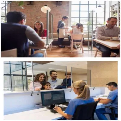 Écrans vitrés de protection pare-postillon - photo 4