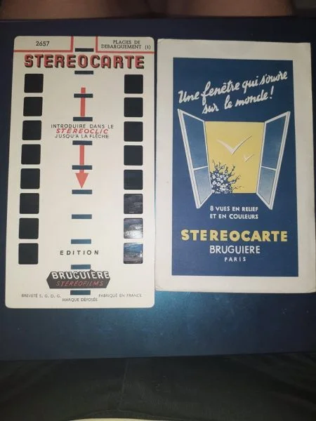 Stéréocarte 2657 plages de débarquement (1) - Collection - Saint-Satur (18300)