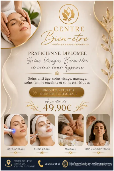 Soins visage corps esthétique soins sous hypnose - Beauté & Bien-être - Honfleur (14600)
