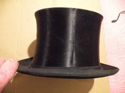 Brade ancien chapeau haut de forme - début 1900 - photo 3
