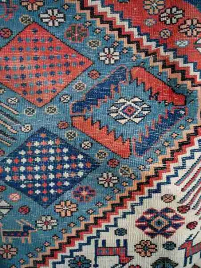 Tapis chirvan en laine travail artisanal très fin - photo 3