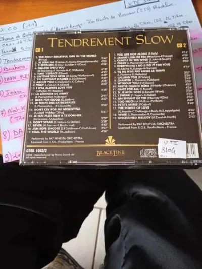 Cd " tendrement slow " - CD, DVD & Vinyles - Saint-Satur (18300)