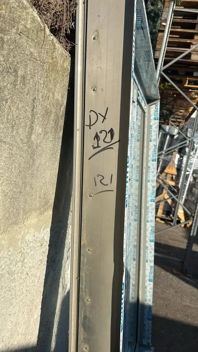 Fenêtre deux vantaux en alu champagne - photo 2