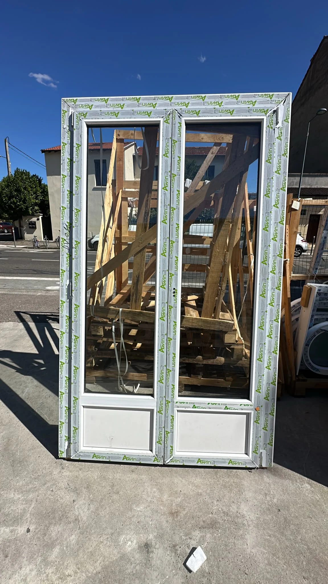 Porte fenêtre pvc blanc deux vantaux - Bricolage - Saint-Laurent-de-Mure (69720)